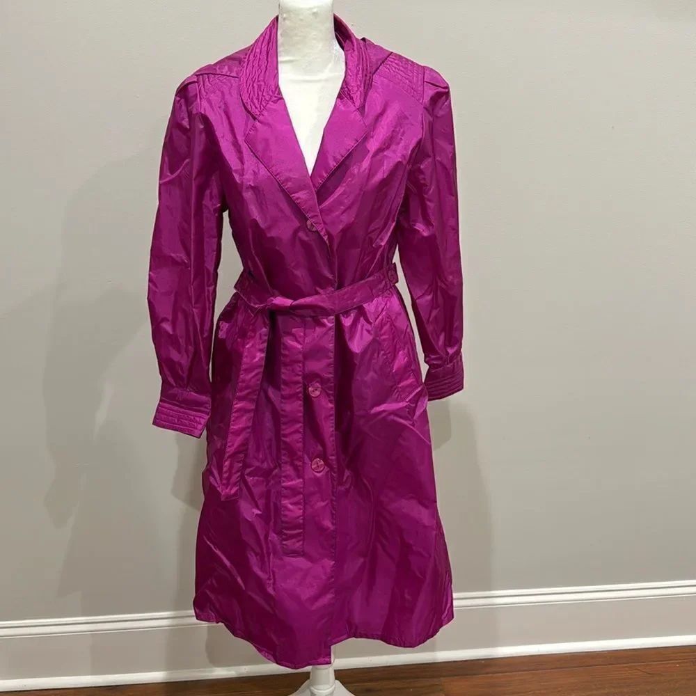 Vintage 80’S Totes Long Rain Coat Size 4